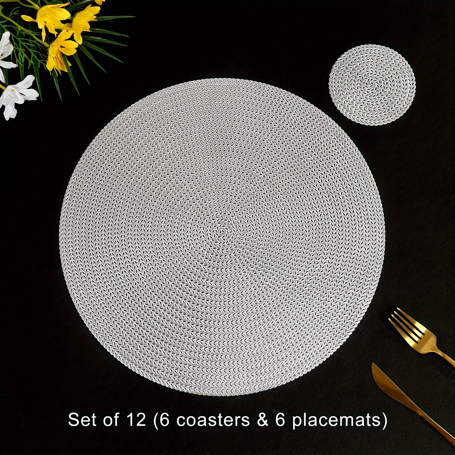 Placemat Cup Mat Wheat Ear Bronzing Placemat Coaster - Temu Ireland