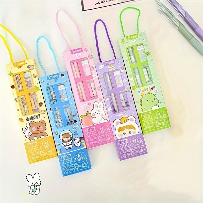 Cute Animal Fruit Mini Erasers Perfect School Supplies - Temu