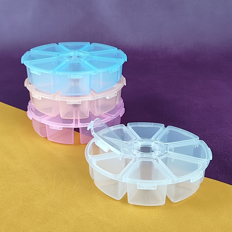 Caja de almacenamiento transparente ajustable para guardar joyas, cajas  organizadoras desmontables para pendientes, cuentas y accesorios -  AliExpress