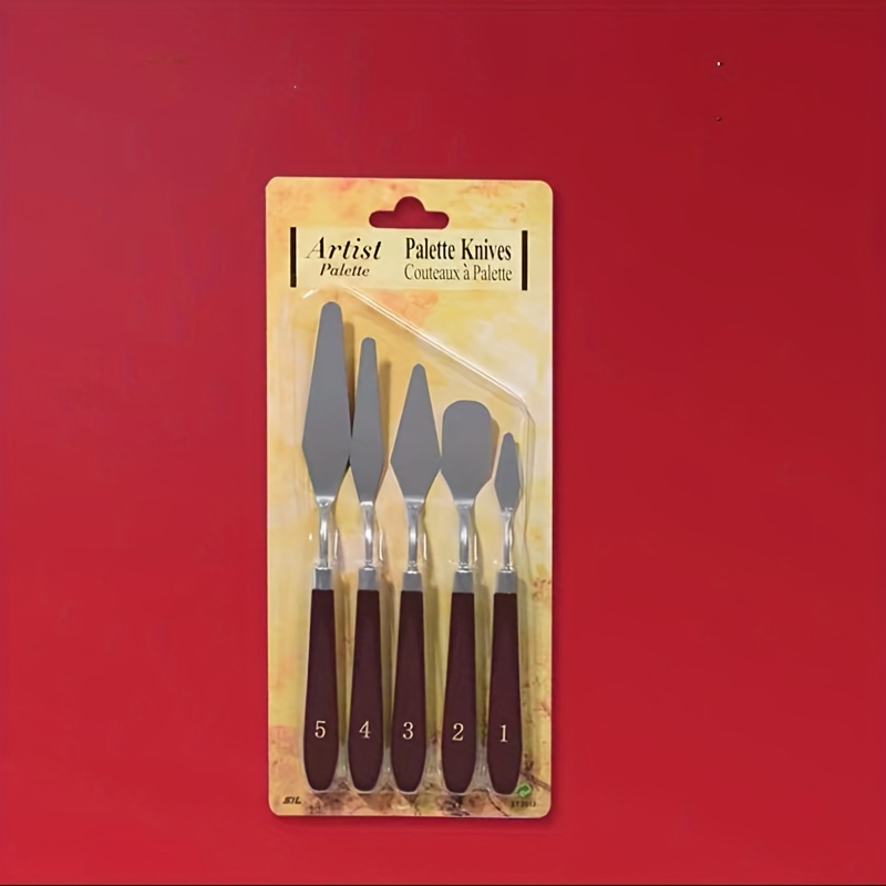 2 Pcs Stainless Palette Knife Scraper Spatula Set For Artist Oil Painting  Knives