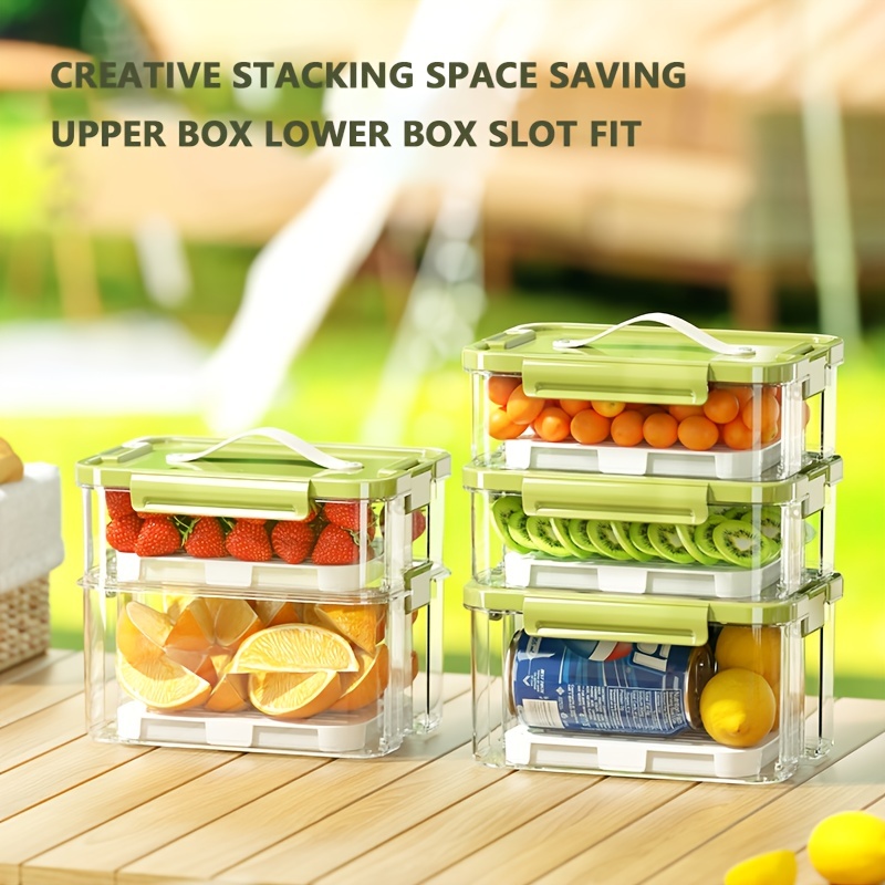 2pcs 35 1oz Outdoor Portable Fresh-keeping Food Box