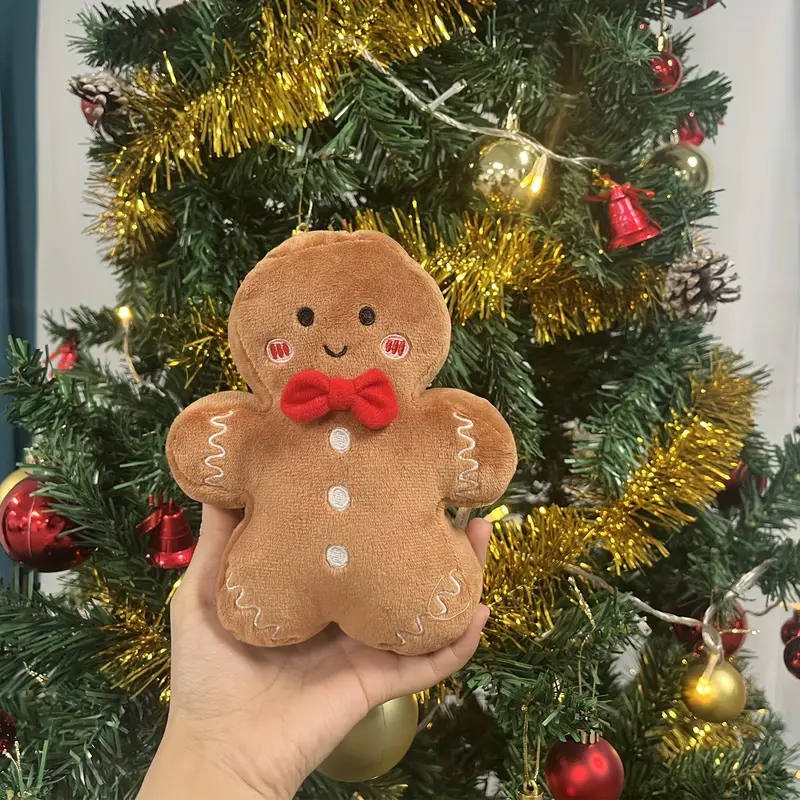 New Christmas Decoration Cushion Christmas Tree Plush Gingerbread