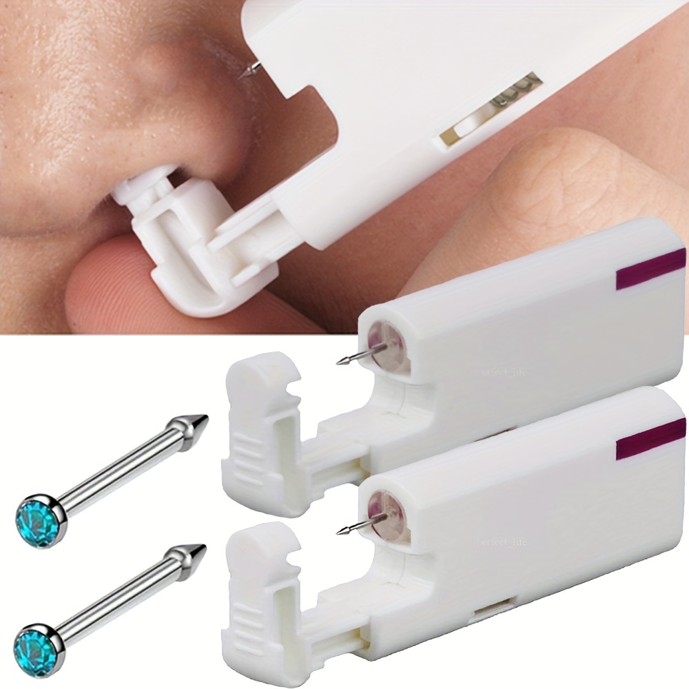 Disposable Nose Piercing Kit Self Nose Piercing Gun Ear - Temu