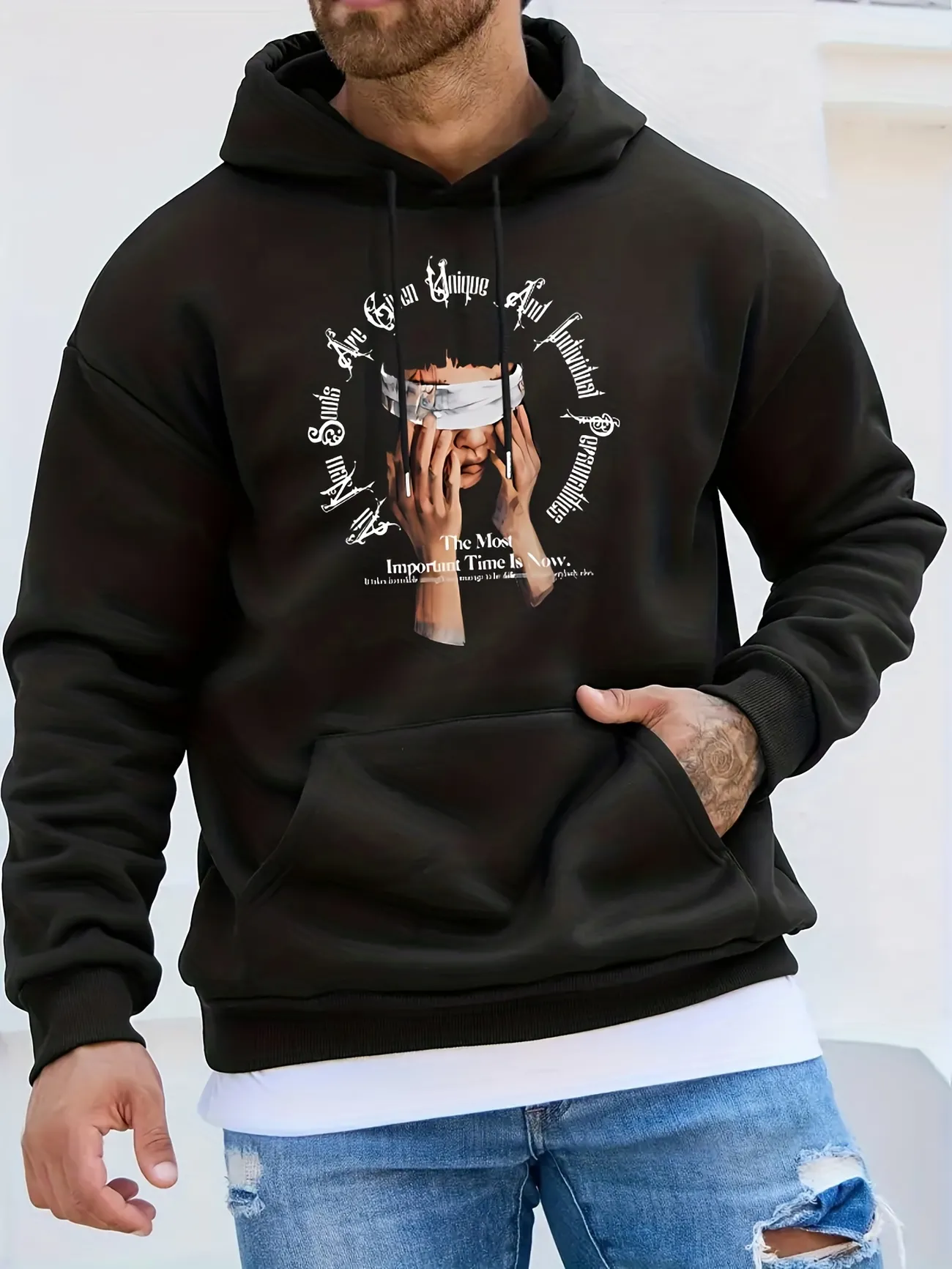 Undertrykkelse At blokere længes efter Painting Print Hoodie Cool Hoodies For Men Mens Casual Graphic Design  Pullover Hooded Sweatshirt With Kangaroo Pocket Streetwear For Winter Fall  As Gifts - Men's Clothing - Temu