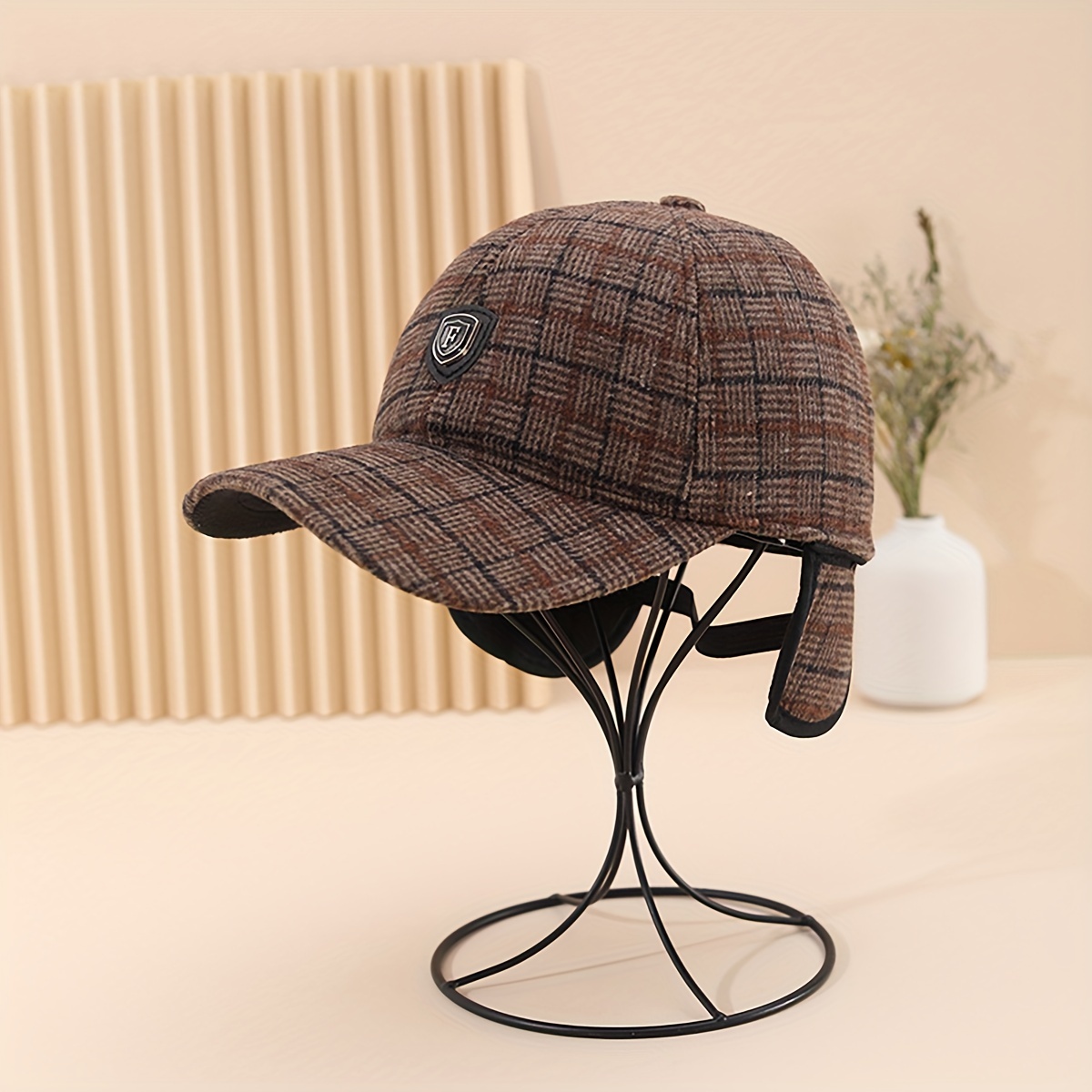 Sun Hats Ear Protection Warmth Peaked Cap Knitted Hat Old Man Hat