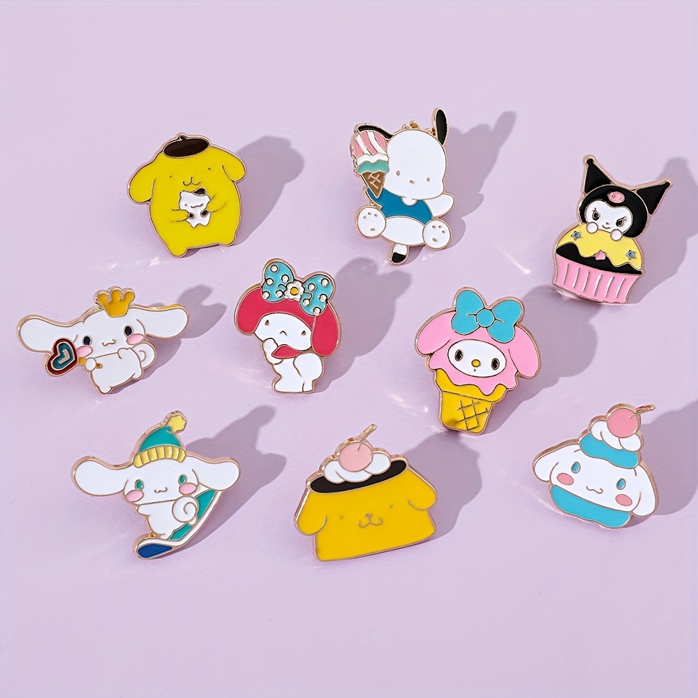 Sanrio Kawaii Brooch Hello Kitty Anime Pins Kuromi Cinnamoroll Metal Badges  Lovely Pochacco Custom Pin - Pins & Badges - AliExpress