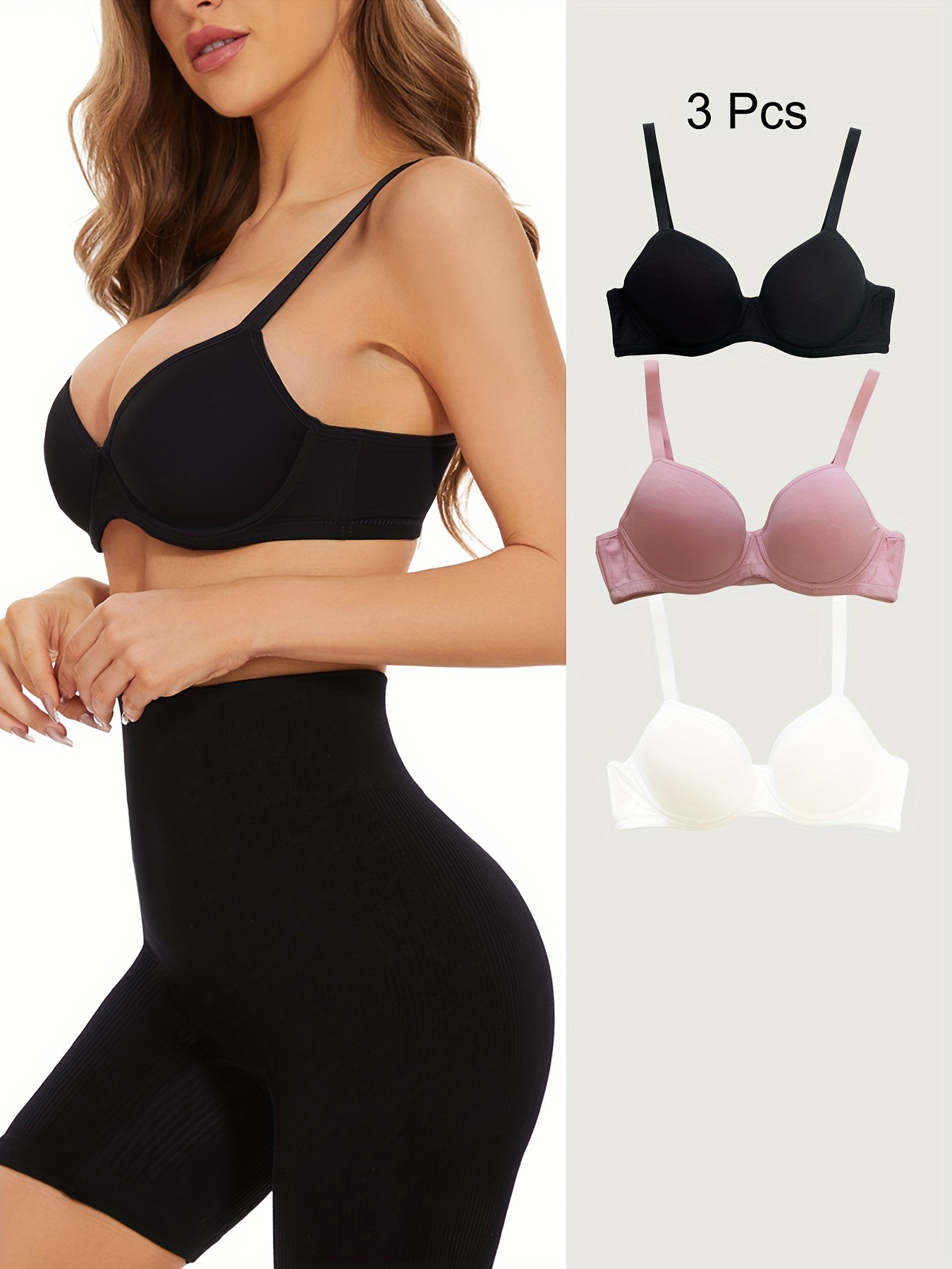 Front Buckle Double Thin Straps Cut Out Bras, Comfortable No Steel Ring  Seamless Intimates Bra, Women's Lingrie & Underwear