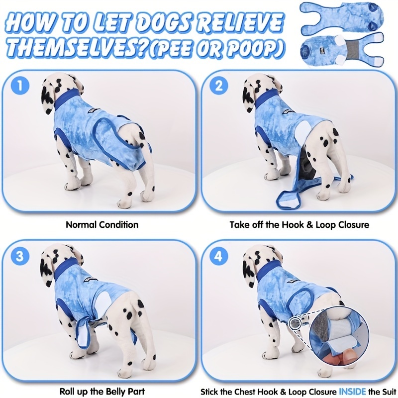 Dog Surgery Recovery Suit - After Spay, Abdominal Wounds Post Surgical  Recovery, Anti Licking Breathable Dog Onesies for Small, Medium & Large  Pet