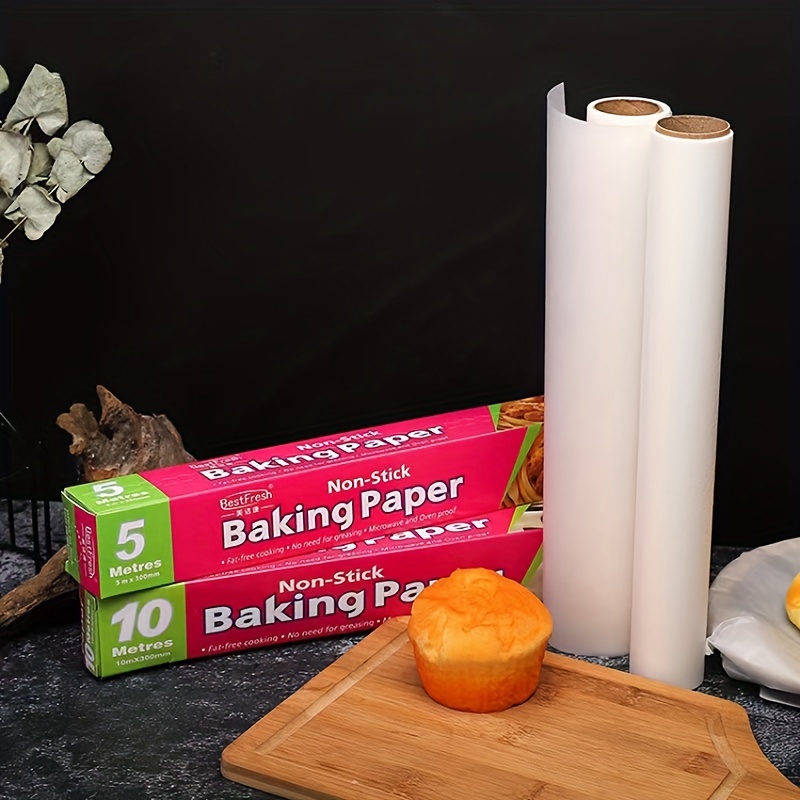 TEEWAL Baking Paper, High Temperature Resistant, Waterproof and Greaseproof  Baking Paper, Non-Stick Baking Paper Roll for Cooking, Grilling, Steaming