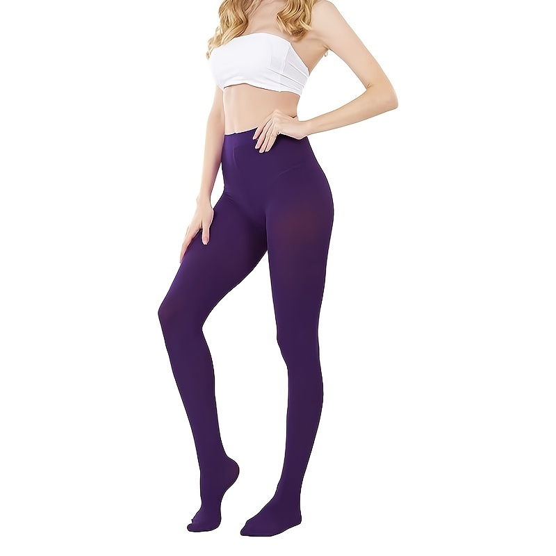 Opaque Tights - Purple