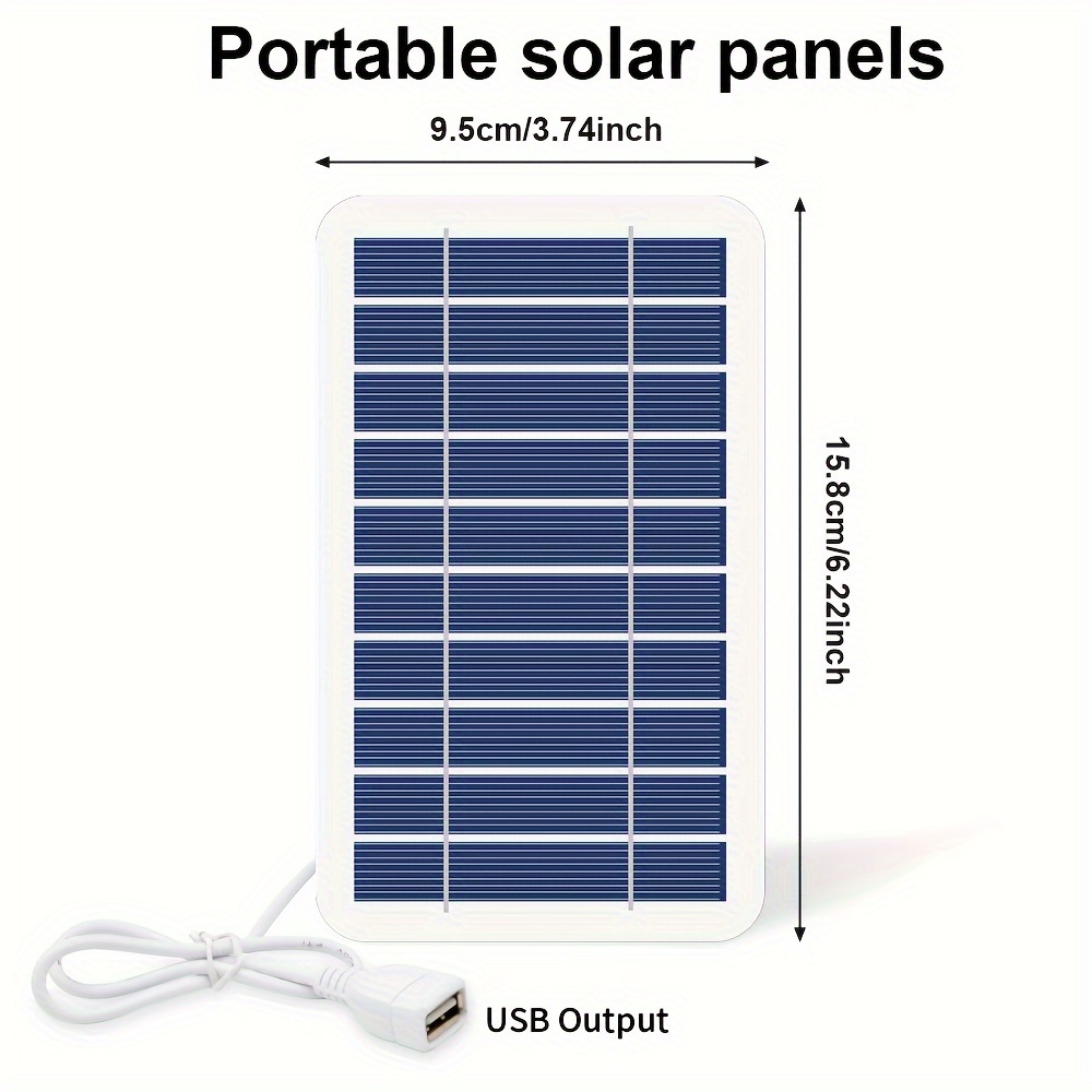 1pc Pannelli Fotovoltaici A Celle Solari Sistema Ricarica - Temu Italy