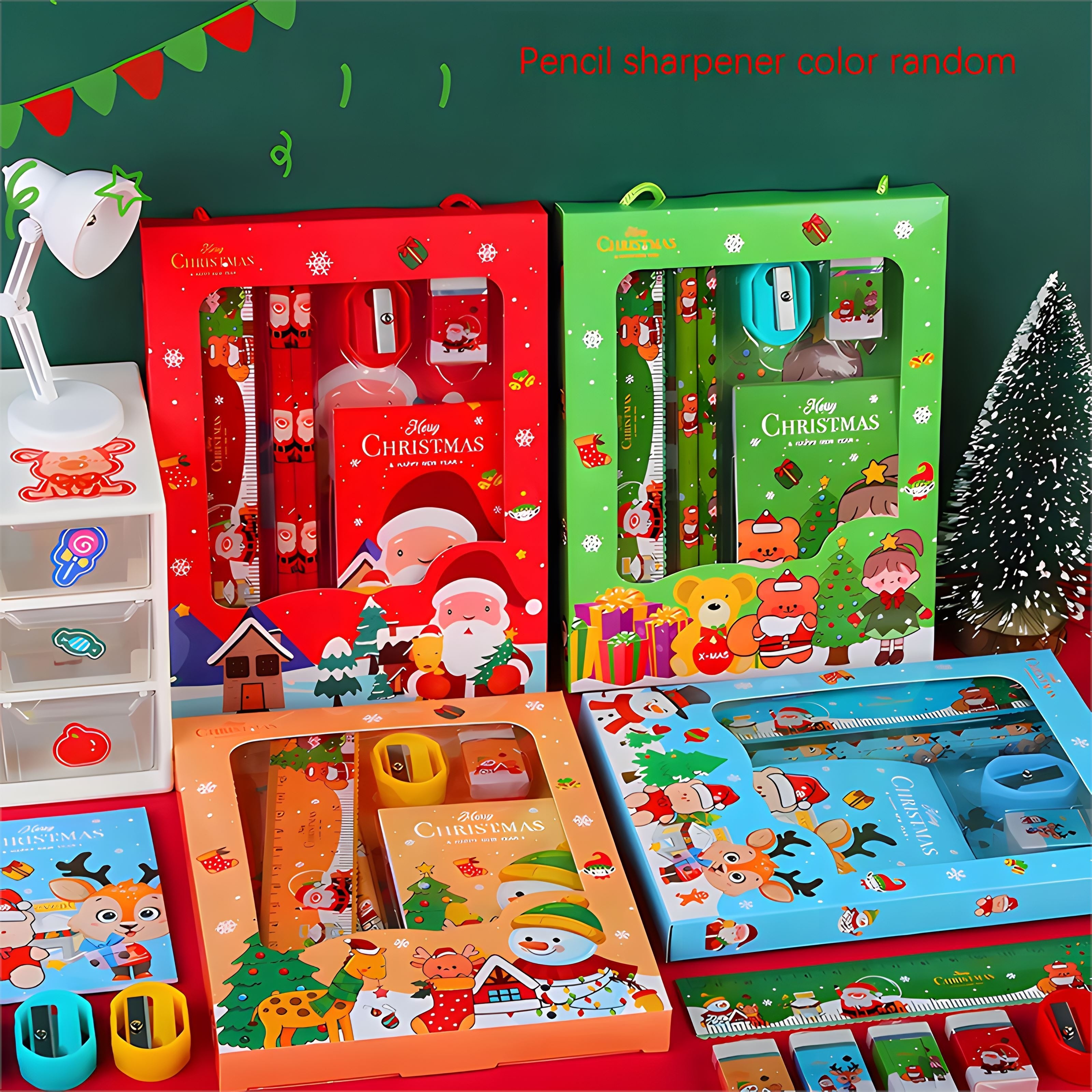 1pc Set Cancelleria Regalo Natale Set Forniture Didattiche Matita Set Sei  Pezzi Scatola Cancelleria A Mano Regali Festività - Forniture Ufficio E  Scuola - Temu Italy