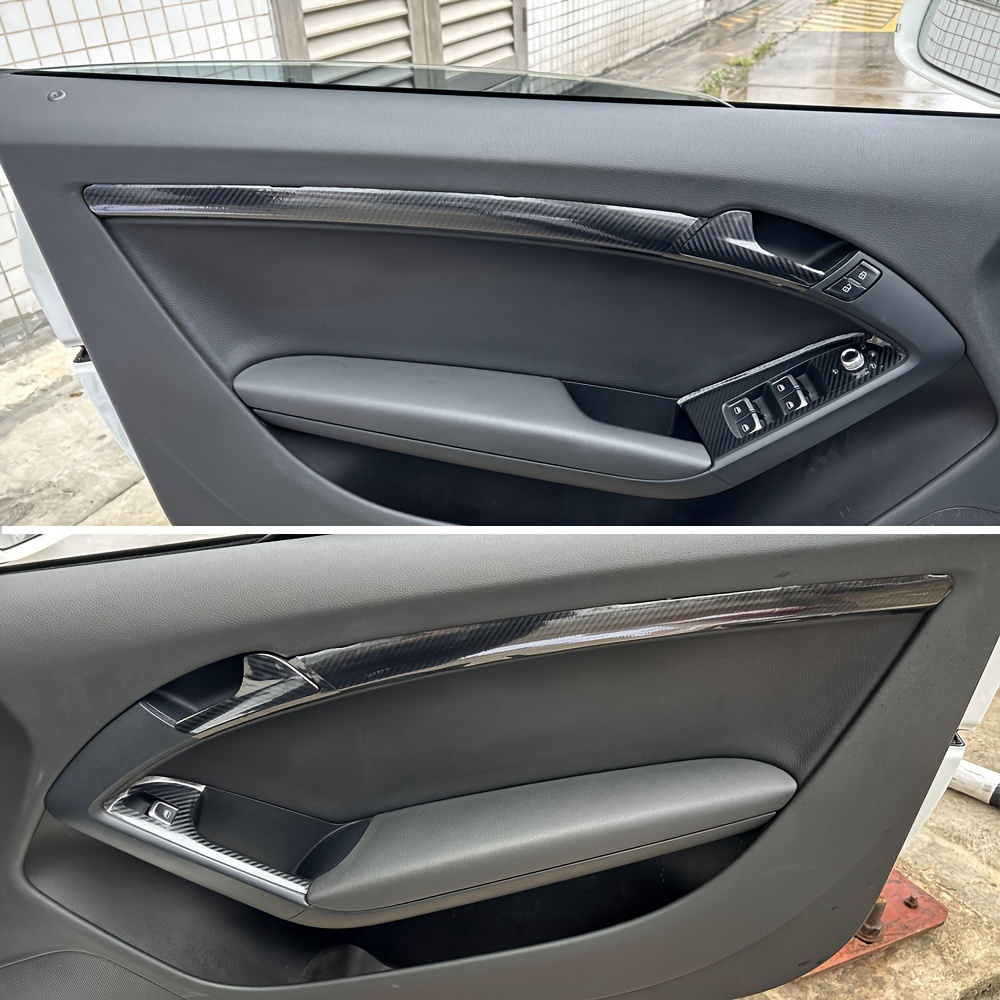 Carbon Faser Auto Innen Türgriff Abdeckung Trim Tür Schüssel Aufkleber  Dekoration Für Audi A4 2009 2016 Auto Zubehör Styling285u Von 24,03 €