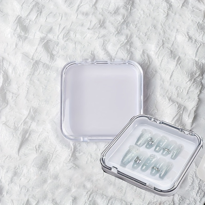 4pcs Square Flip Tool Box Nail Art Storage