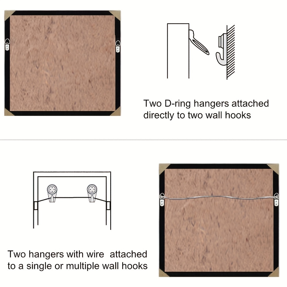 D ring Steel Picture Hangers Heavy Duty Screws Picture - Temu Canada