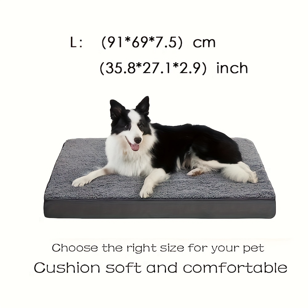 Gel memory foam dog hot sale bed