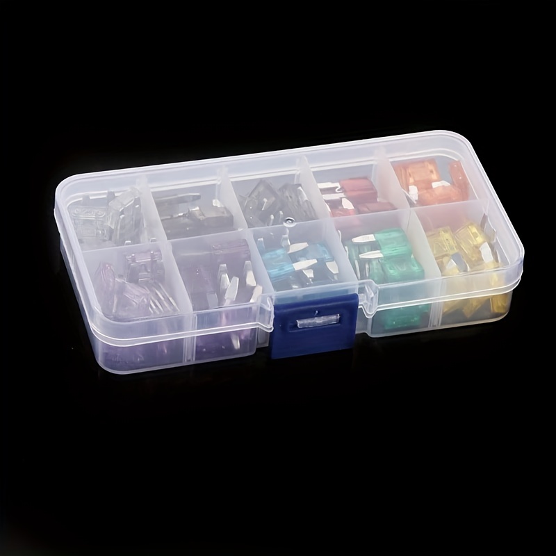  Small Clear Plastic 9-Compartment Organizer Cases, 7.5