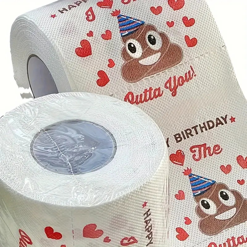 Happy Birthday Toilet Paper Prank Novelty Funny Toilet Paper - Temu