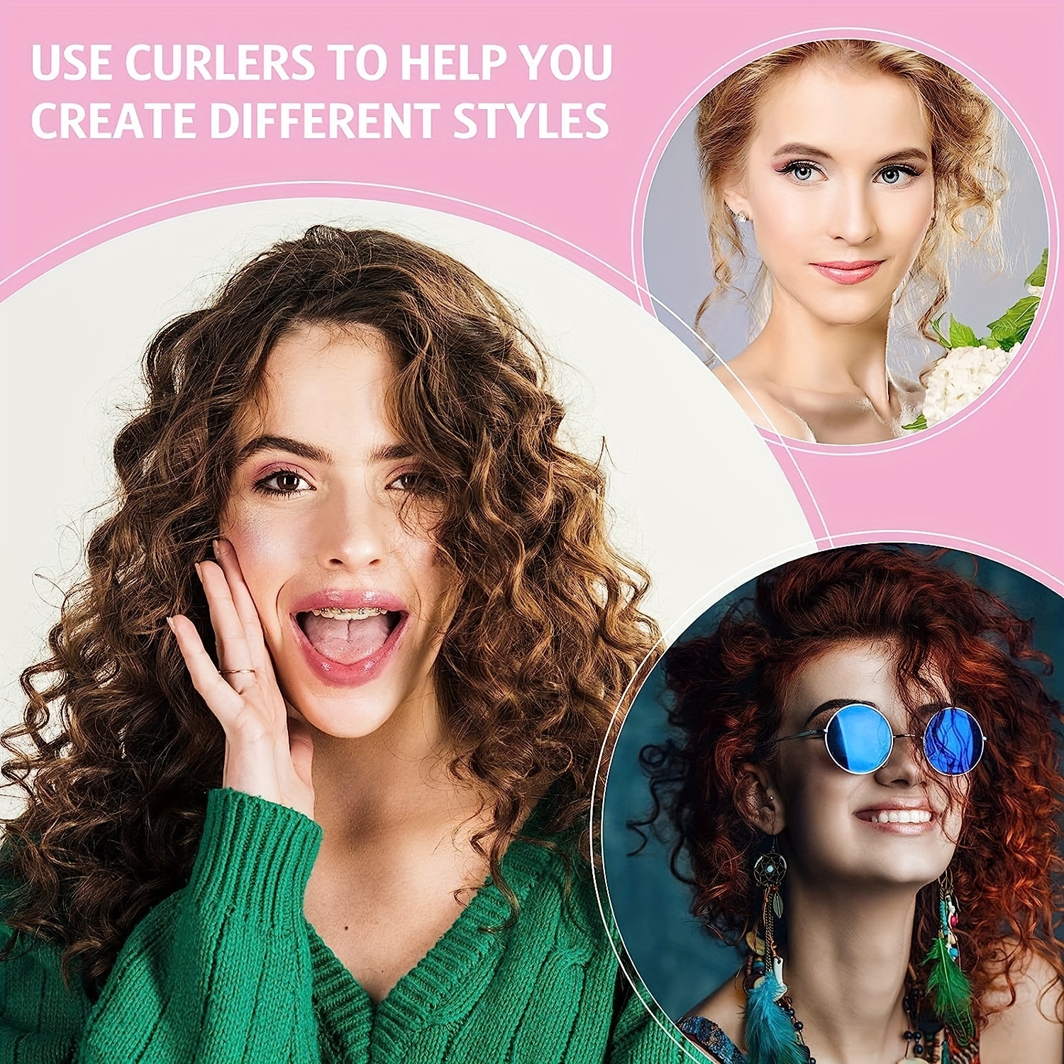 Foam Sponge Hair Rollers Set 0.59 Inch Soft Curlers