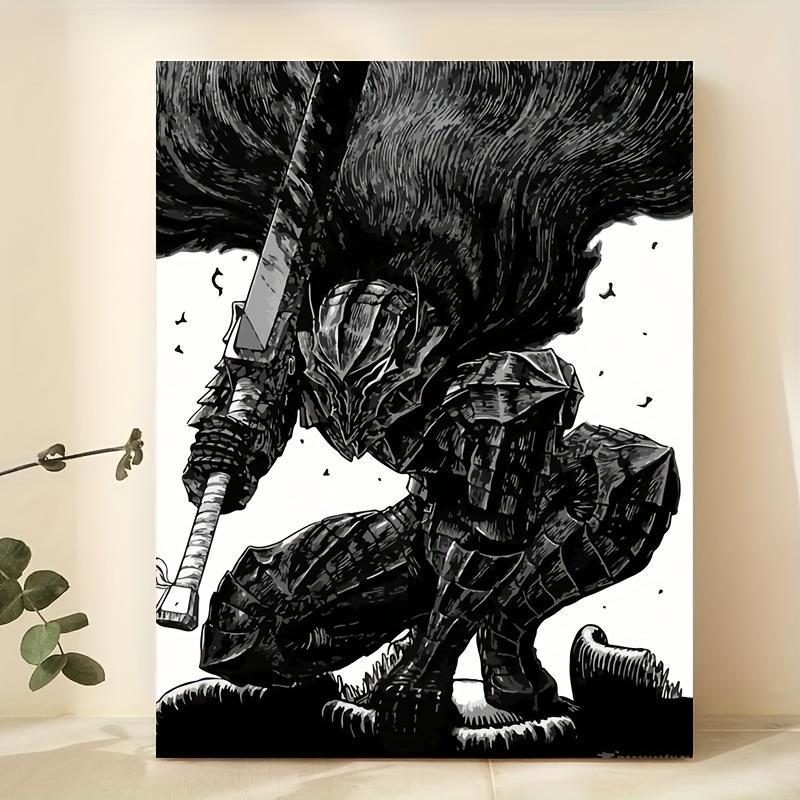 Berserk Guts Japanese Art Drawing by Anime Art - Pixels