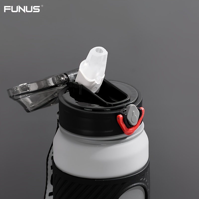 Funus 24 OZ clear water bottle carrying and filter mesh, leak-proof  BPA-free, make sure you drink enough water, gym, camping, outdoor sports