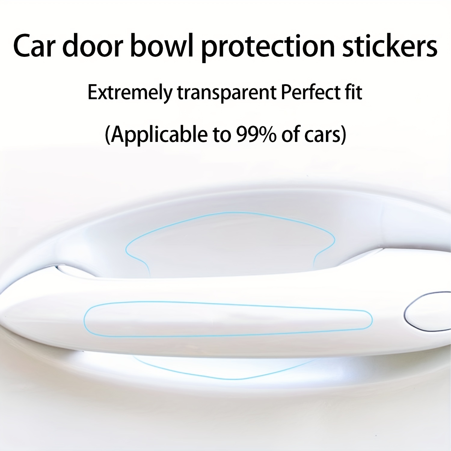 Car Door Handle Bowl Sticker & Decal Anti Scratch Universal Decals