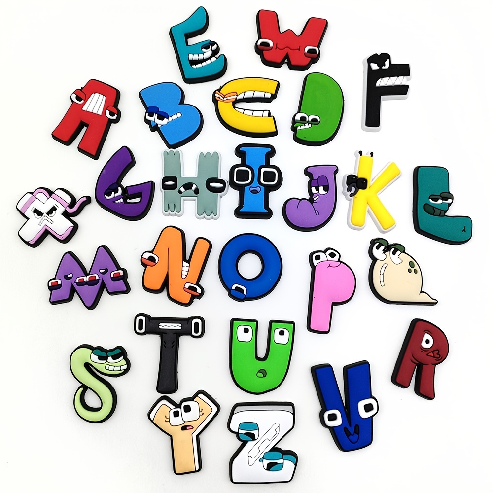 Letter Charms for Crocs in 2023  Letter charms, Lettering, Cartoon shoes