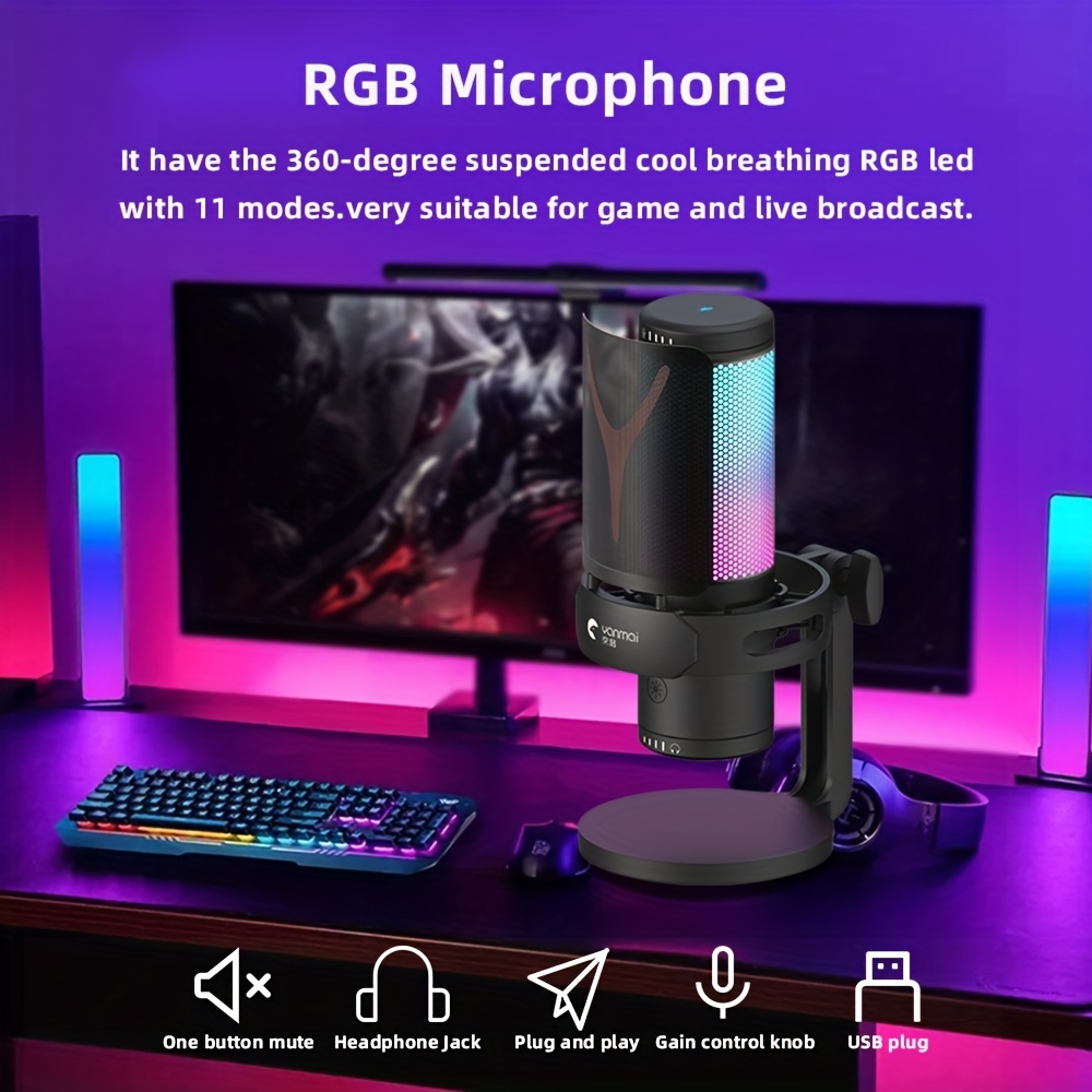 Unboxing The ZealSound RGB USB Gaming Microphone 