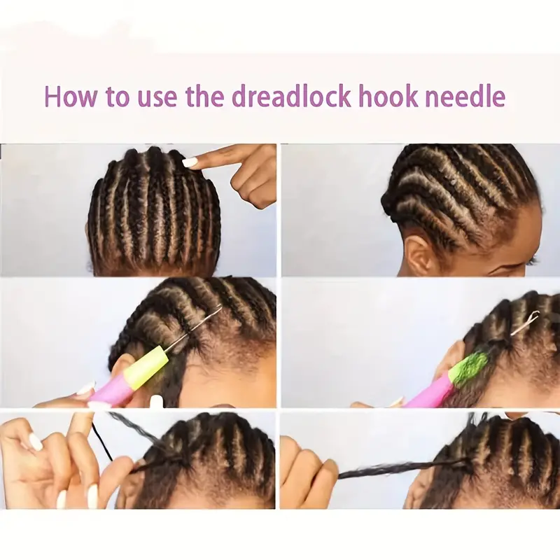 Hair Dreadlock Crochet Needle Knitting Hooks Braiders Braid