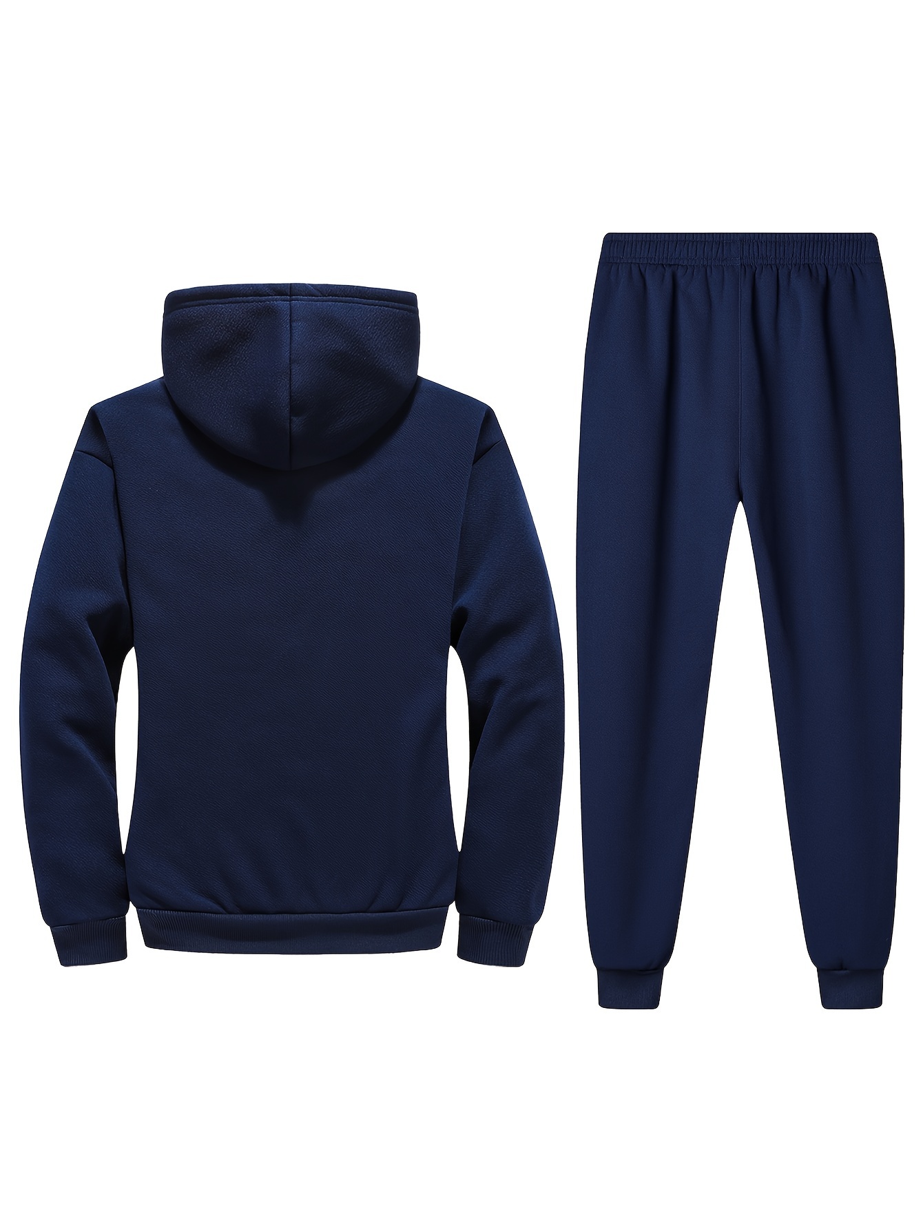 Survêtement Homme 2 Pièces – Sweat à Capuche + Pantalon Jogging – Chaud Et Confortable Pour L'hiver - 9