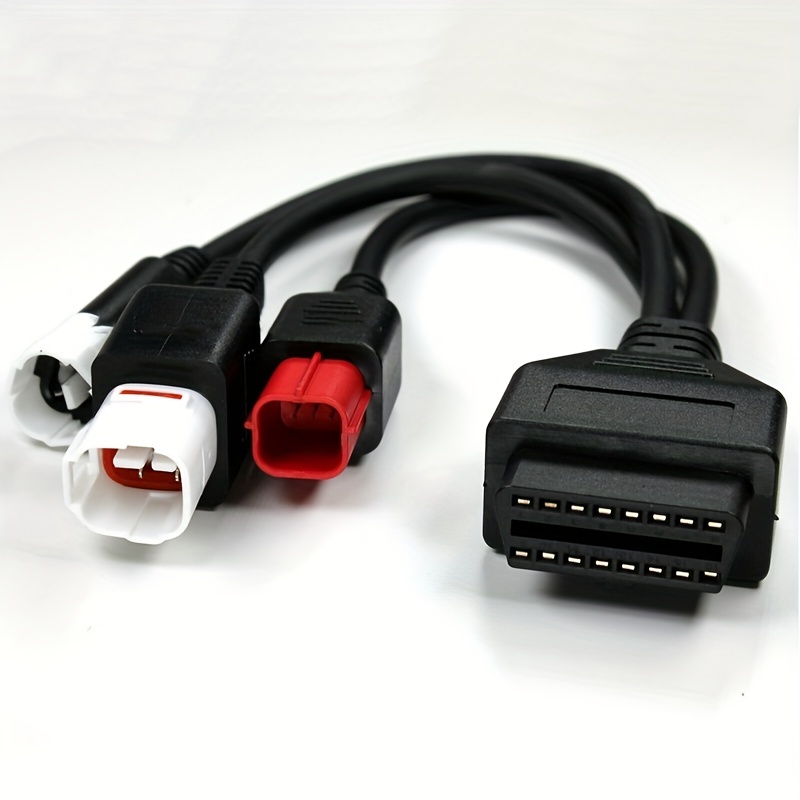 6 To 16 Pin Motorcycle Obd Adaptors Obd2 Diagnostic Cable Extension  Connectors For