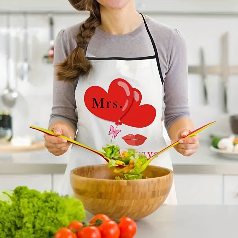 1 Pcs Waterproof Apron Woman's Solid Color Cooking Men Chef Waiter