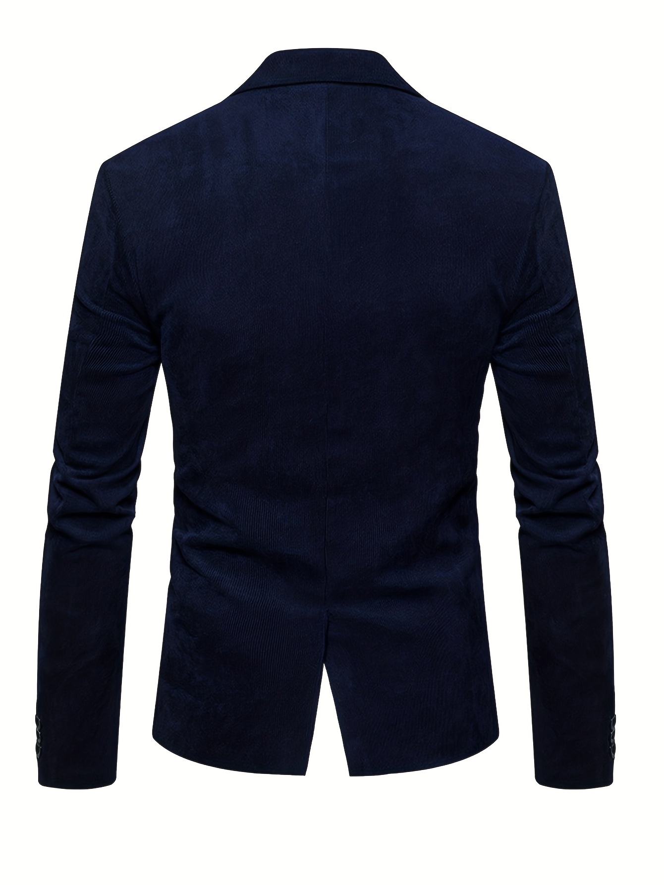Solid Men's Fashionable Corduroy Casual Lapel Suit Jacket, Suitable For ...