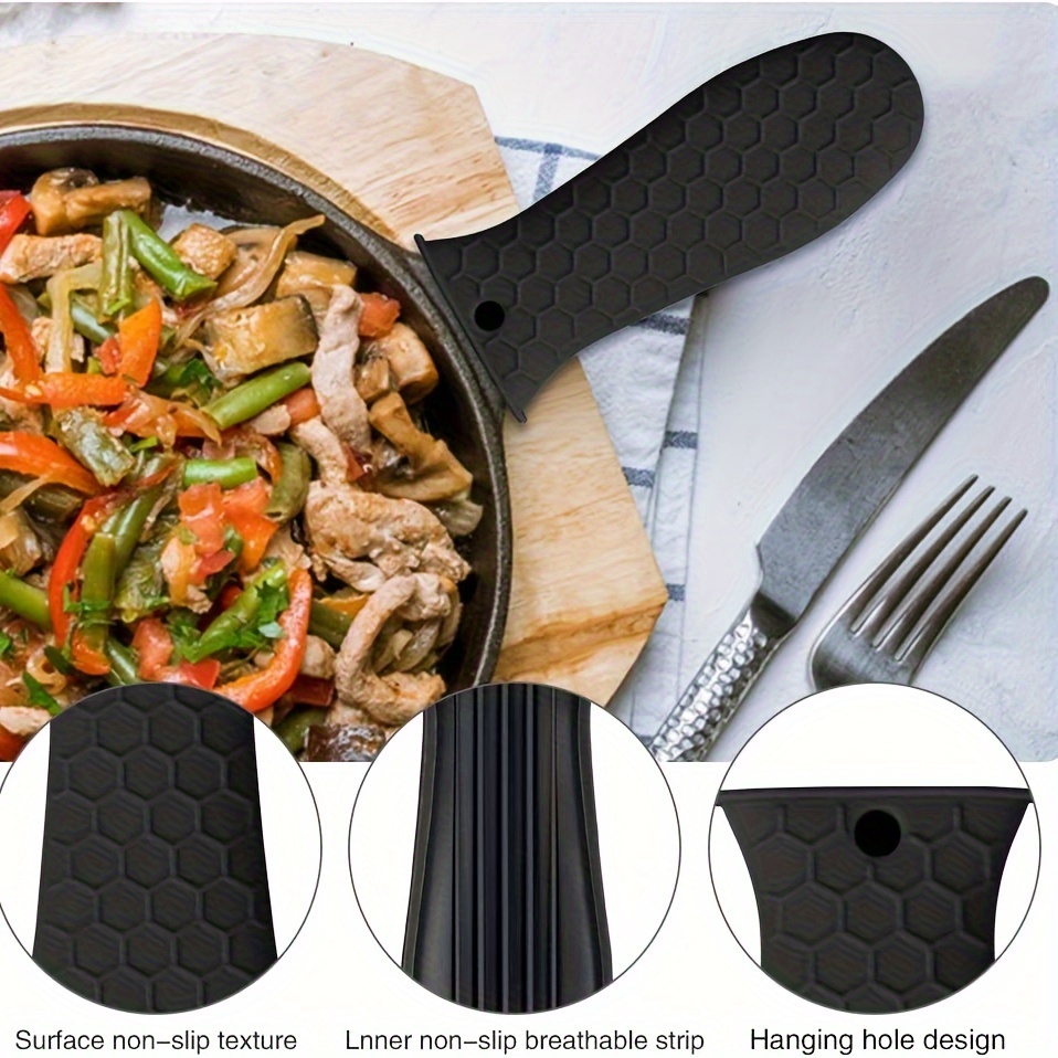 Potholder Cast Iron Skillet Handle Cover Silicone Hot Handle