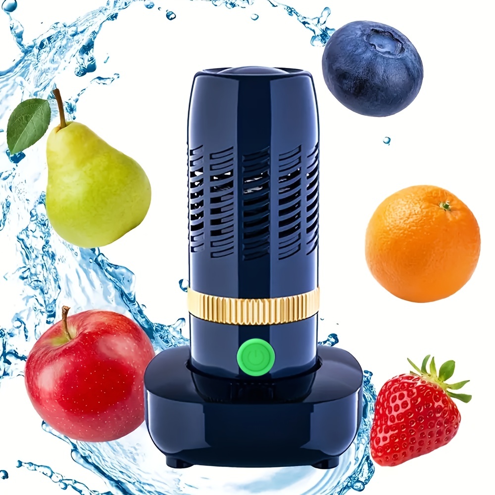 Machine a laver les fruits et legumes en forme de Capsule portable sans fil  Chargement USB de la batterie 4400mAH purificateur d'aliments pour la