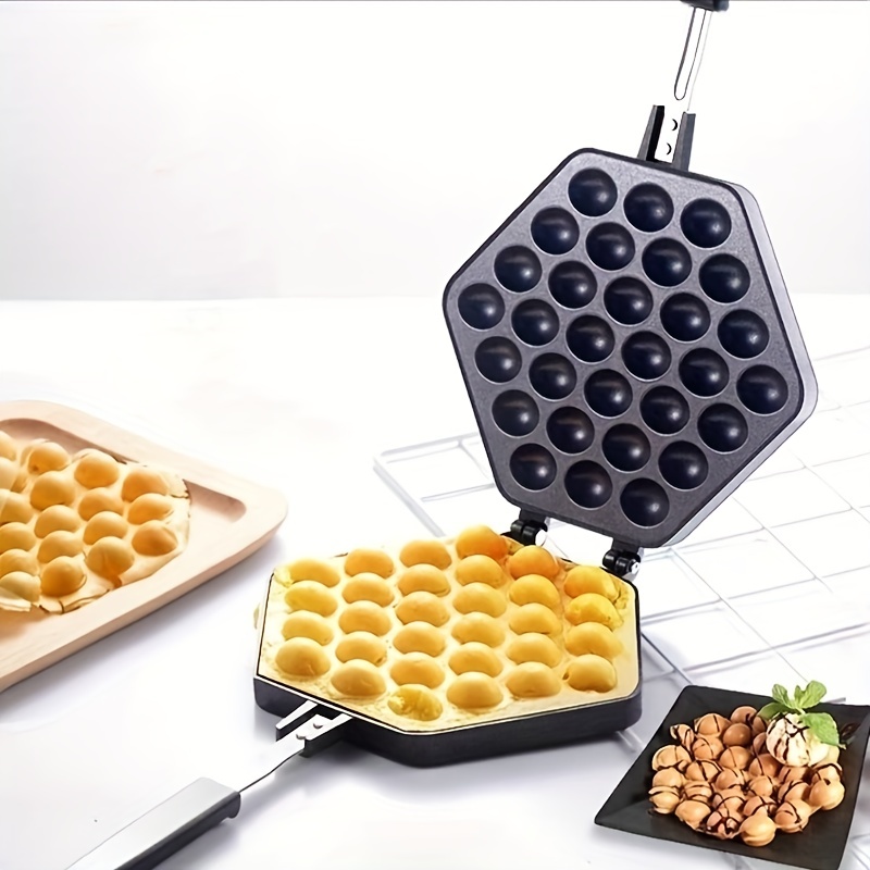 Bubble Mini Waffle Maker - Make Breakfast Special W/ Tiny Hong Kong Egg  Style De