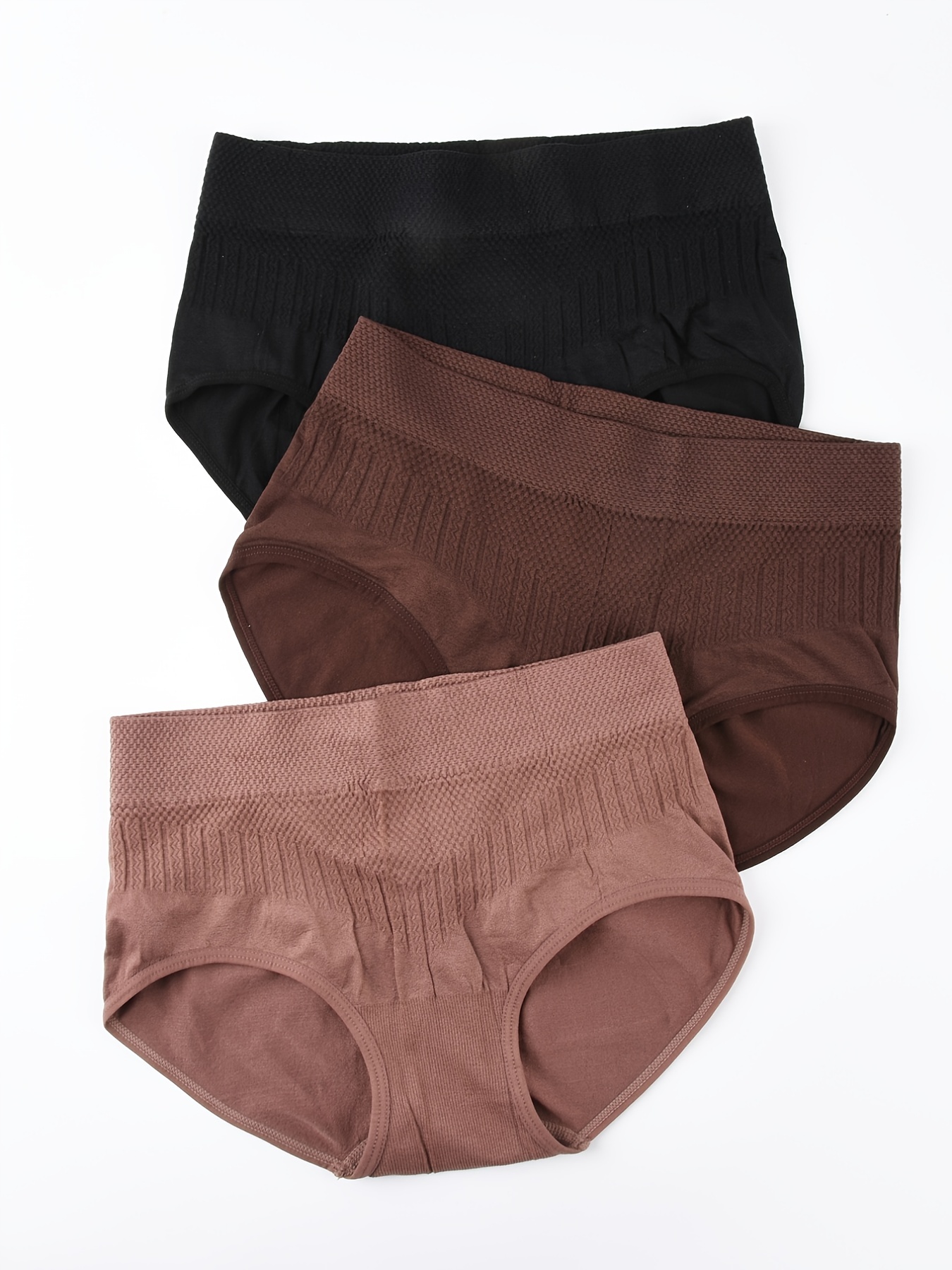 7 Colors Women's Seamless Panty Underwear Mid Waist Elastic Cotton