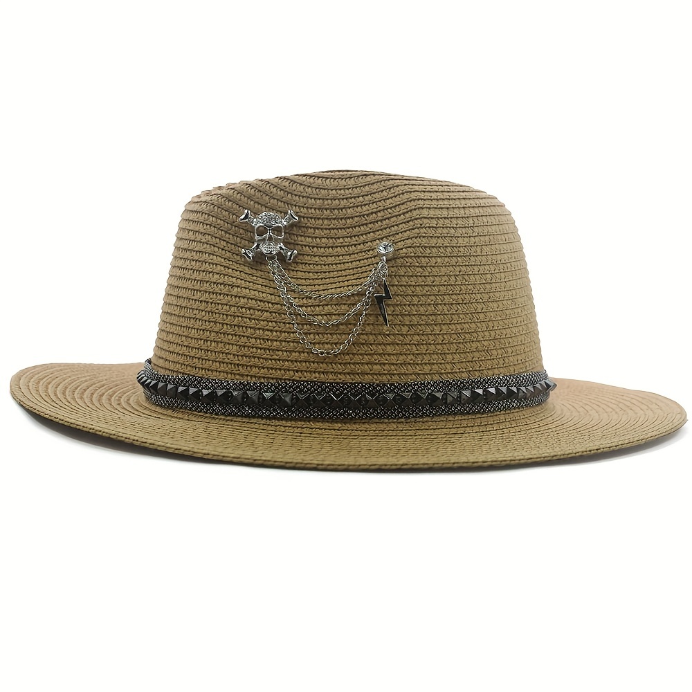 Punk Skull Sun Hat for Men and Women