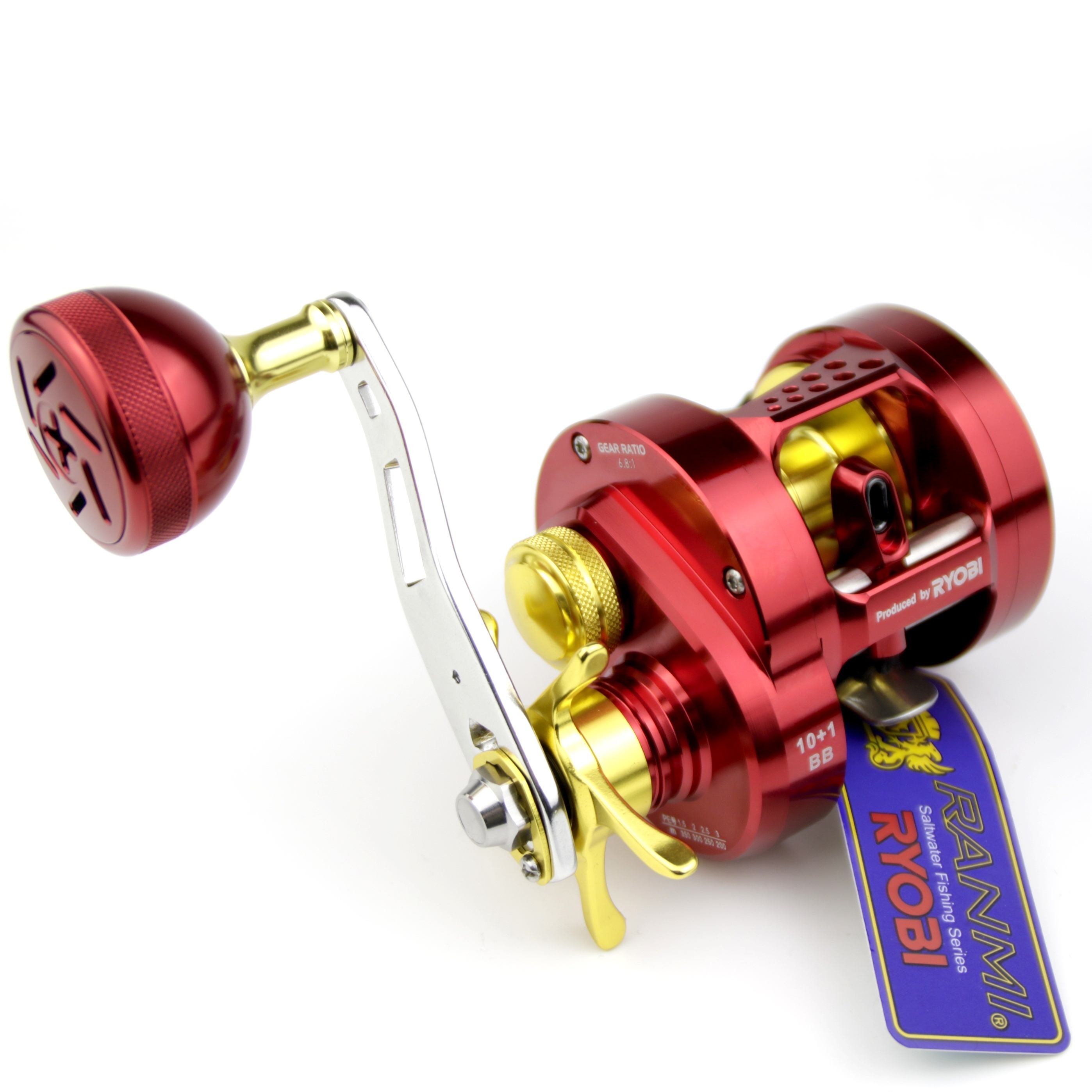 CLOSE OUT**RYOBI SLOW PITCH JIGGING REEL, RT HAND, FREE SHIPPING, IN STOCK