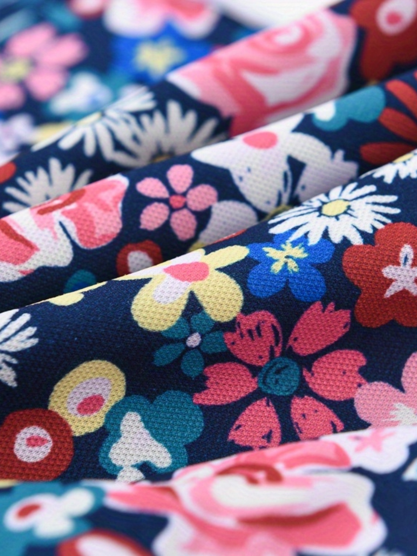 Girls Floral Print Drawstring Pants Summer Sport Shorts