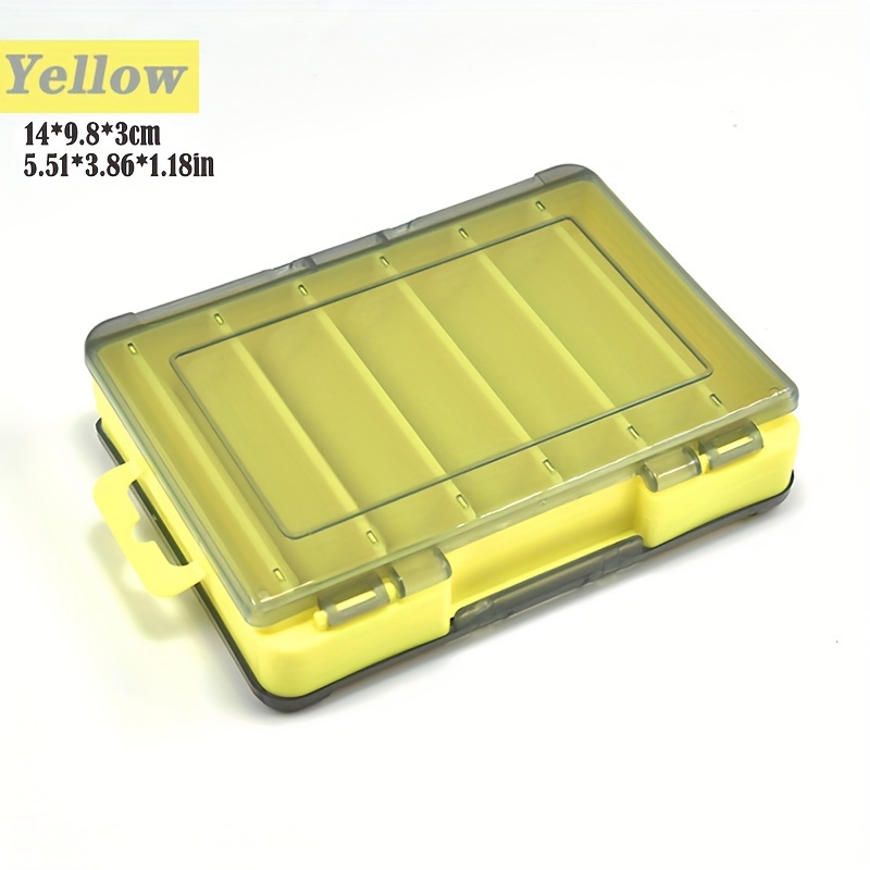 Plastic Double Sided Fishing Tackle Box 12 Cells Bait Lure - Temu Canada
