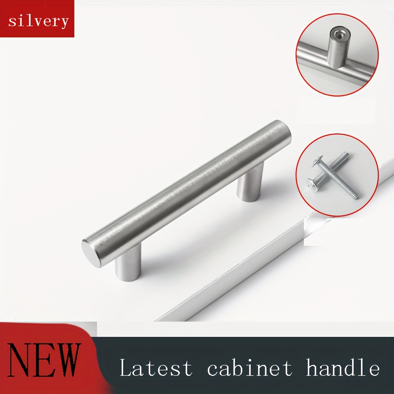 Brushed Brass Cabinet Pulls,stainless Steel Drawer Handles,3 Hole Center  Drawer Pulls and Door Knobs for Dresser Drawers 