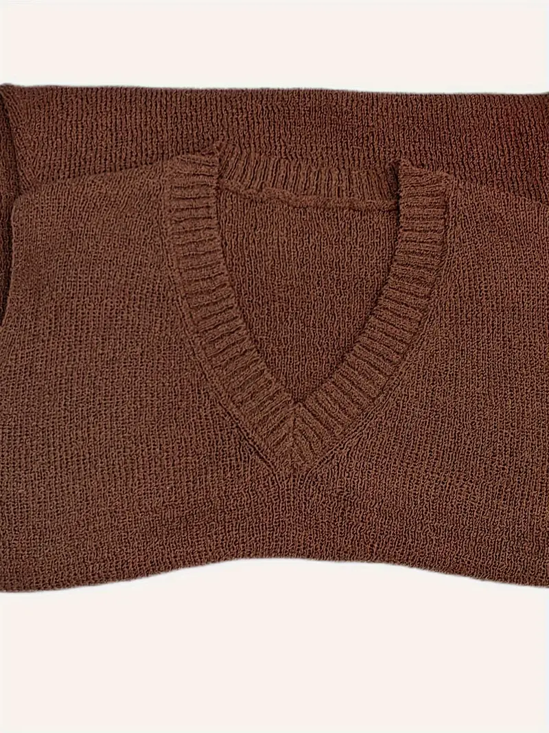 Coffee Sweater Patterned Skirt Knit Two-Piece Set Coffee Sweater Patterned Skirt Knit Two-Piece Set