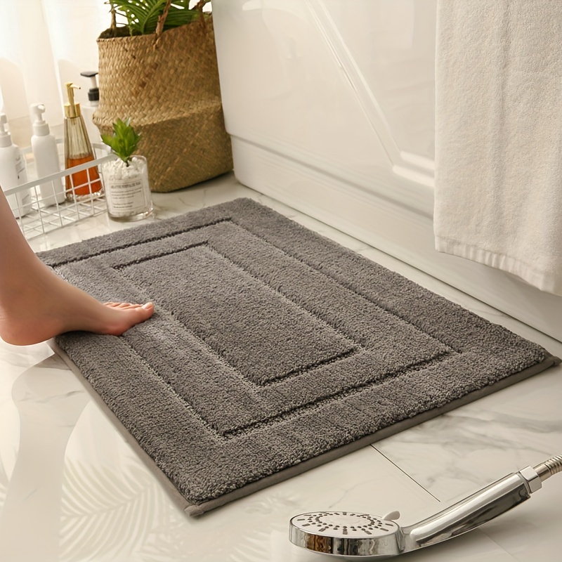  Alfombra de baño suave, superabsorbente, alfombrilla de ducha  antideslizante de secado rápido, alfombra de baño duradera : Hogar y Cocina