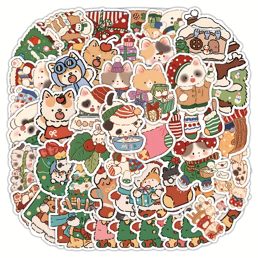 50 Stickers, Aesthetic Stickers, Cute Stickers For Water Bottles, Computer,  Laptop, Waterproof Stickers, Christmas Stocking Stuffers Sticker Packs