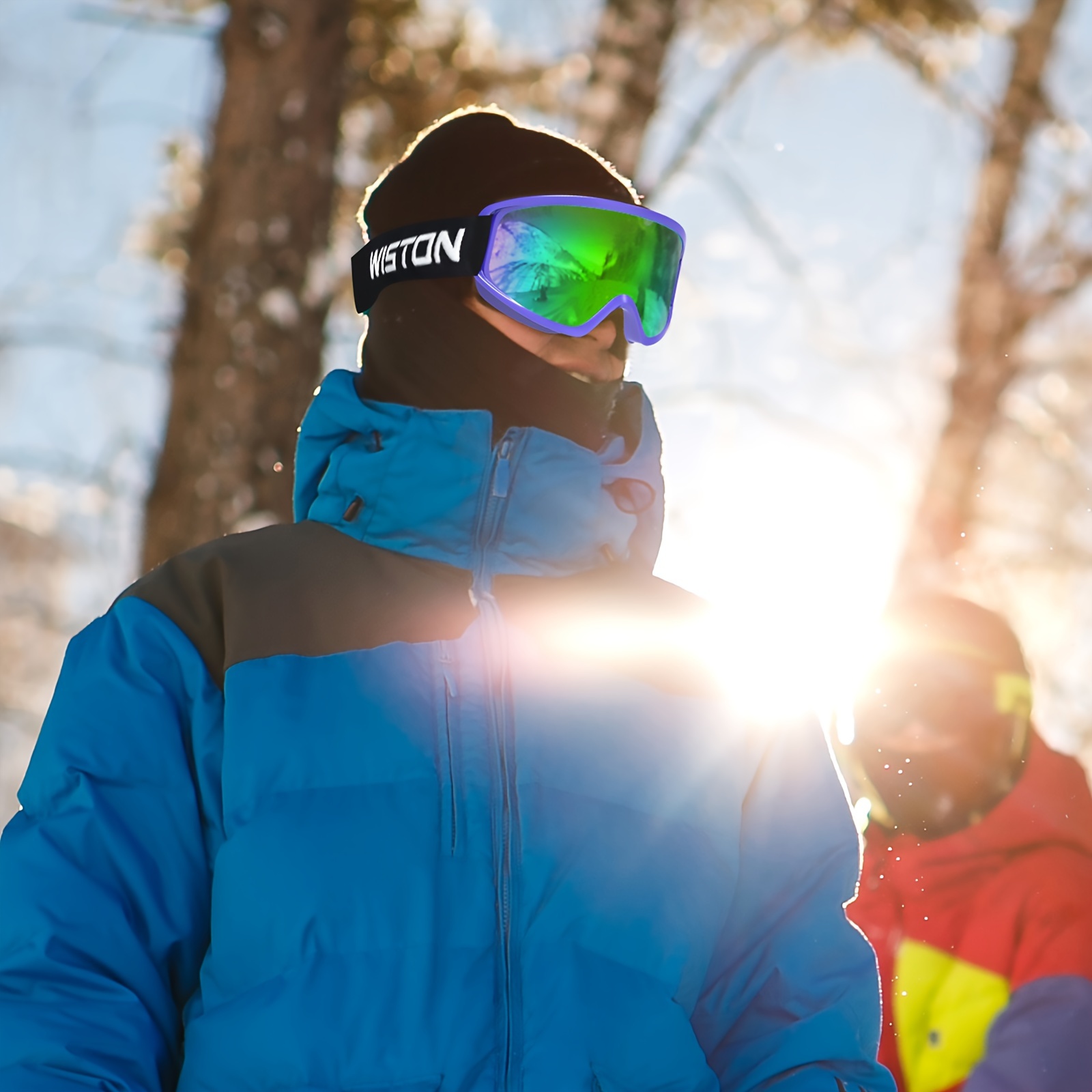 Gafas de nieve antiniebla para niño y niña, lentes de esquí de