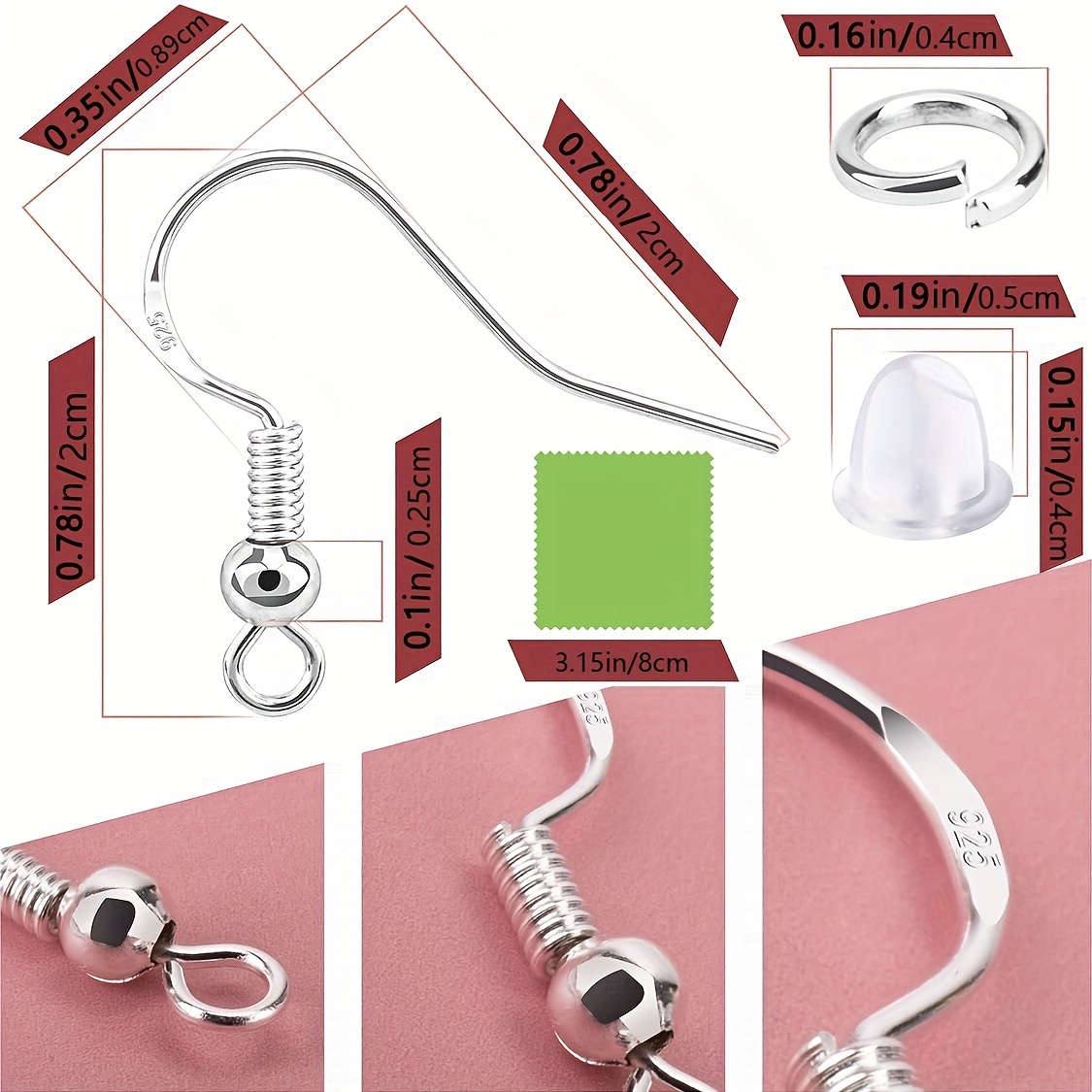 Hypoallergenic Earring Hooks Earring Making Kit With - Temu