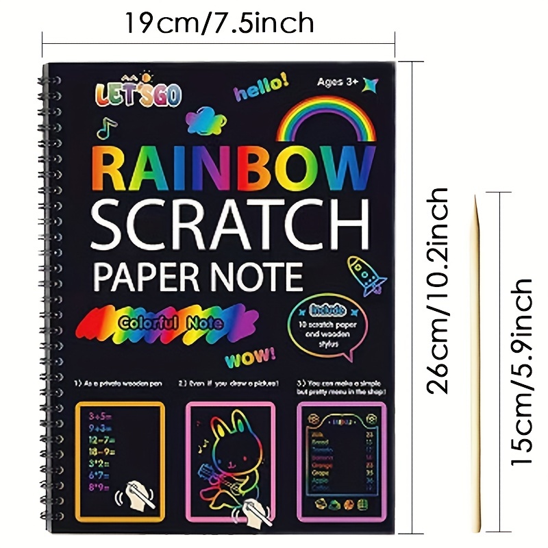 Scratch Art Books Scratch Art Paper Pen Black Scratch Paper - Temu