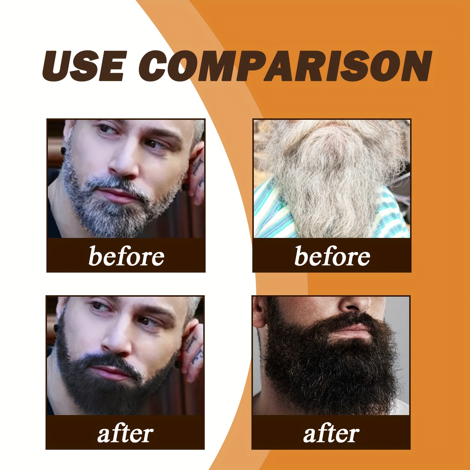 30ml Blackening Beard Shampoo For Men - Beard Coloring Product