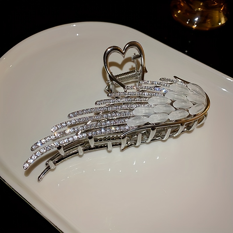 angel wing hair claw clip hairpin fashionable - Temu display picture 1